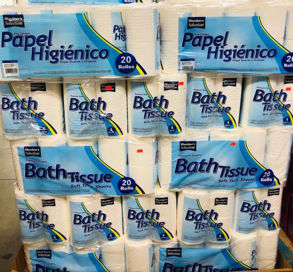 Members Mark Bathroom Tissue Toilet Paper 20 Giant Rolls for Sale in La