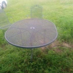 Wrought Iron Table Set