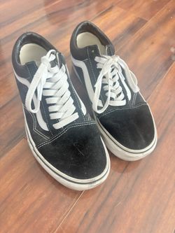 Black Platform Vans Sz 8
