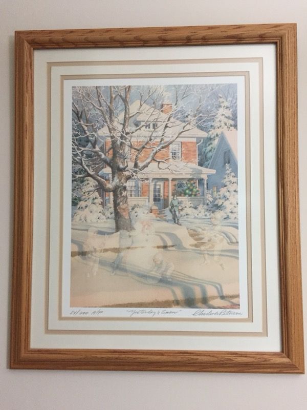 Charles Peterson ghost print, yesterday snow