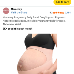 Mom cozy belly band