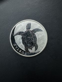 2016 Niue 1 oz Silver Coin $2 Hawksbill Turtle