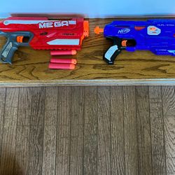 Nerf Gun Set Of Two - Magnus And Dual Strike