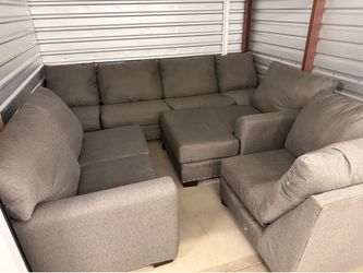 Large gray sectional like new