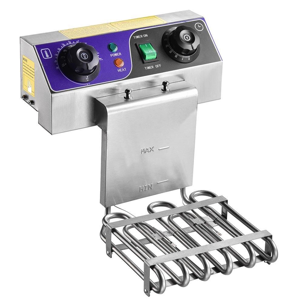 10L Electric Deep Fryer with Drain Stainless Steel French Fries Fried Chicken Wings