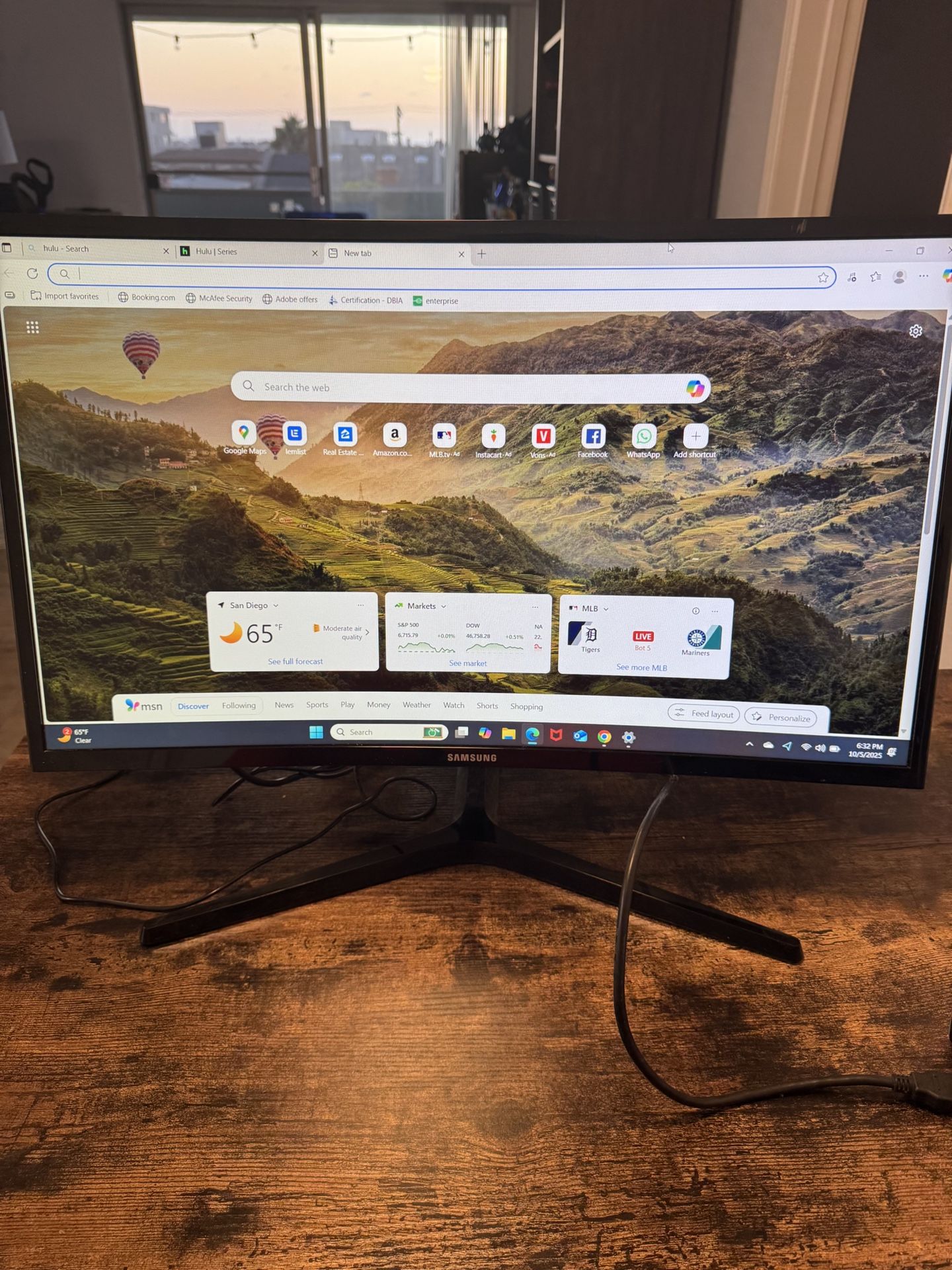 27” Samsung curved Monitor