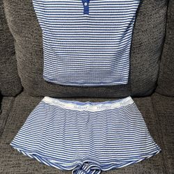 Hollister Pajama Set Size Medium