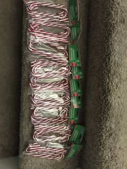 Fake candy canes
