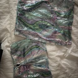 sequence skirt and top