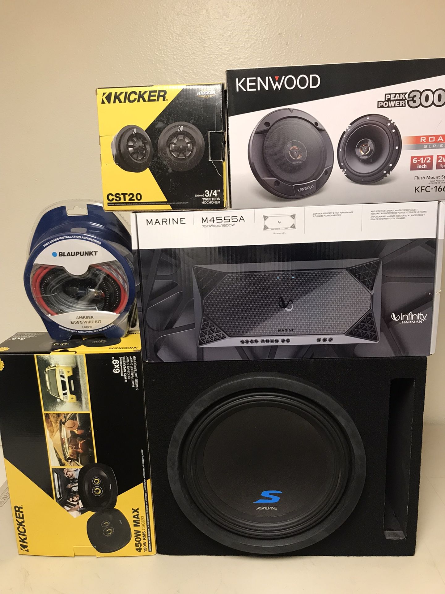 Car Audio System Amplifier Subwoofer