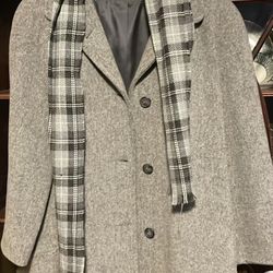 Women’s Grey Herman Kay Coat Sz 18