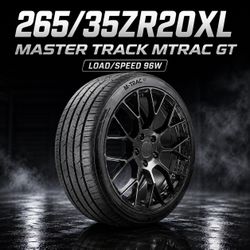 🔥 265/35ZR20XL MASTER TRACK MTRAC GT Tires 🔥