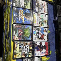 Ps2 with games and controllers