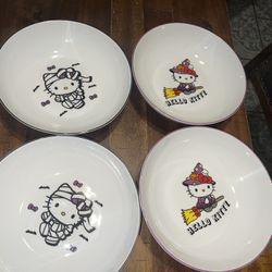 Hello Kitty halloween plates