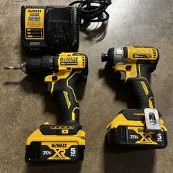 Dewalt Drill And Impact Combo 2 Batteries 