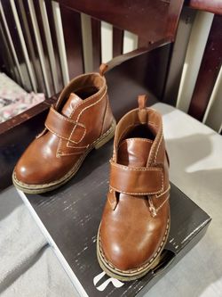 Toddler boys boots size 7 c new black casual shoe size 6 c