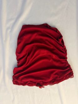 Red tube top
