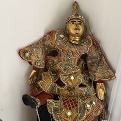 Antique Marionette Puppet Burmese Folk Art Puppet