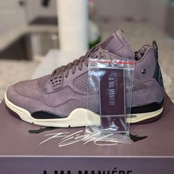 A Ma Maniere x Jordan 4 Retro Violet Ore Size 11 Deadstock 