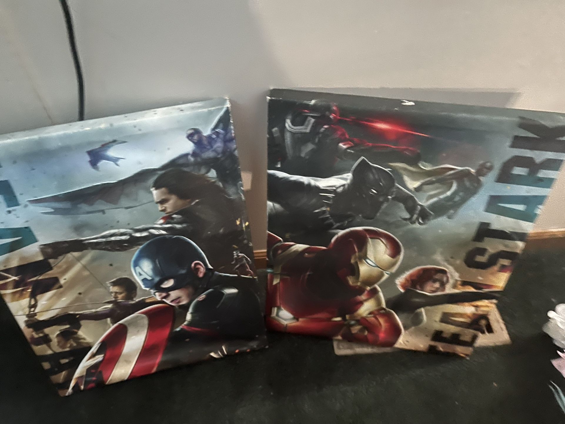 Never Used Boys Superhero Wall Pictures