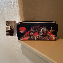 Star Wars Mandalorian Zip Around Wallet
