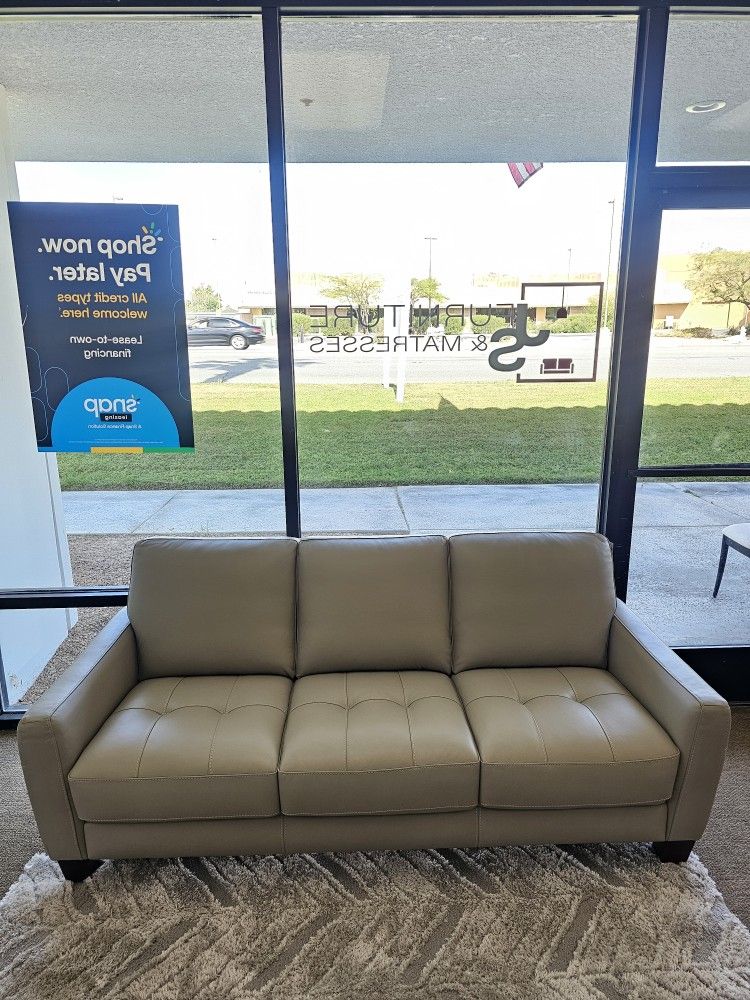 100% Leather Sofa  - Galligher 