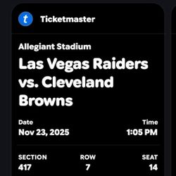 3 Las Vegas Raider Tickets 