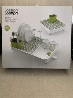 Joseph Extend expandable dish rack with draining plug
