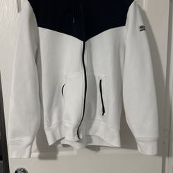 White and Black Hoodie