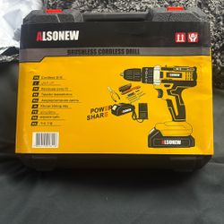 ALSO NEW Brushless Cordless Drill with Case and Accessories