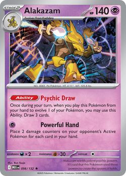 Alakazam 056/132 Rare Mega Evolution Pokemon Holo Near Mint