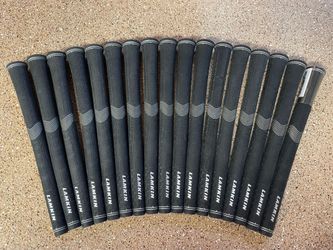 (17) Lamkin Sonar Blackout Golf Grips, Midsize+