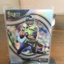 RUSSELL WILSON 2020 Panini Select Field Level Silver Holo Prizm SEATTLE
