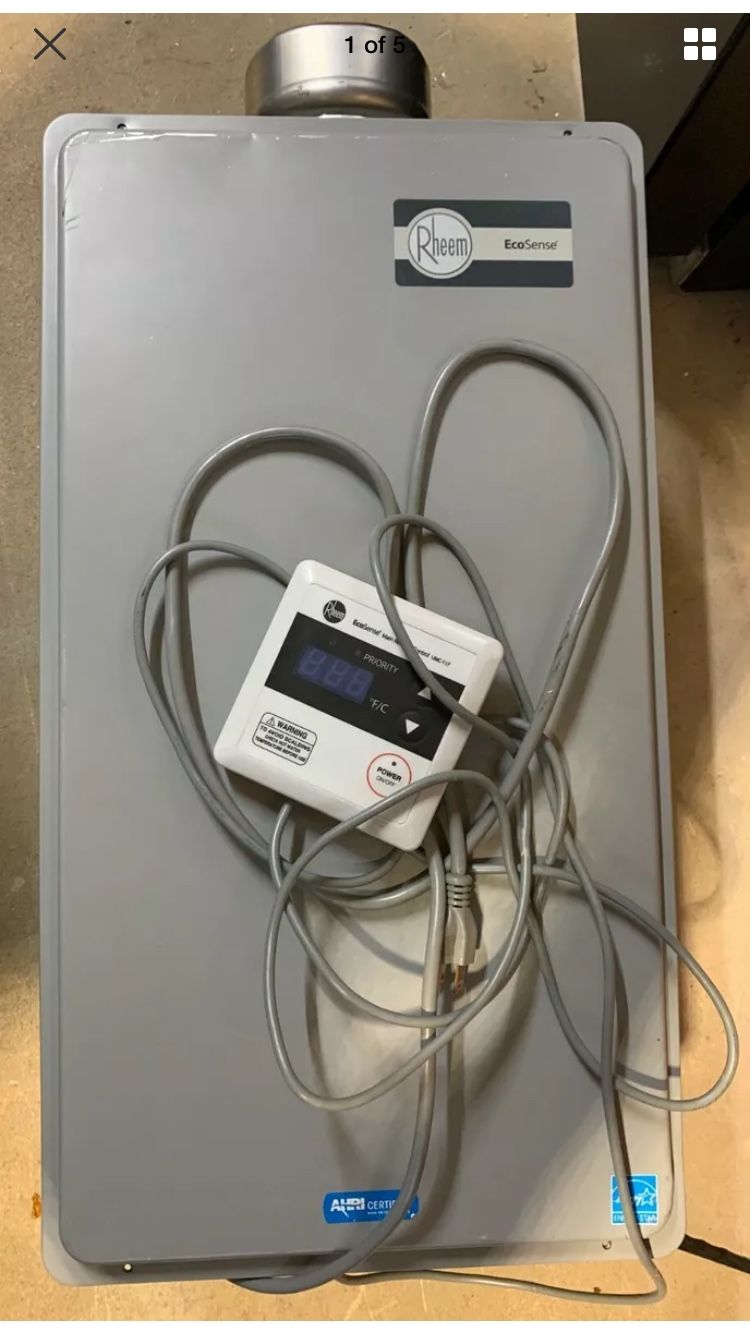 Rheem EcoSense 6.4 GPM 150000 BTU Ultra LoNox Natural Gas Mid