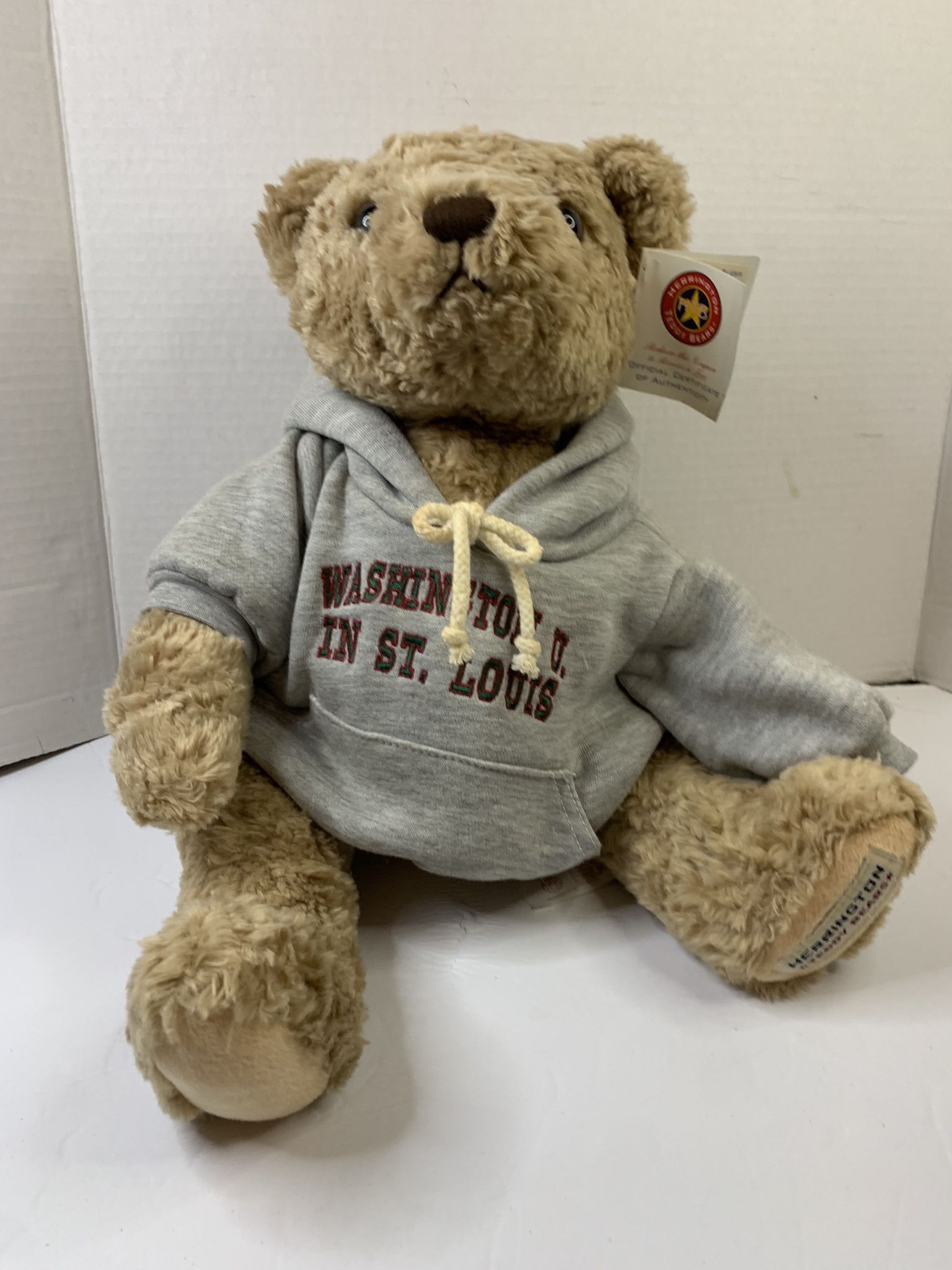 Washington U Herrington Collegiate Plush Teddy Bear NWT