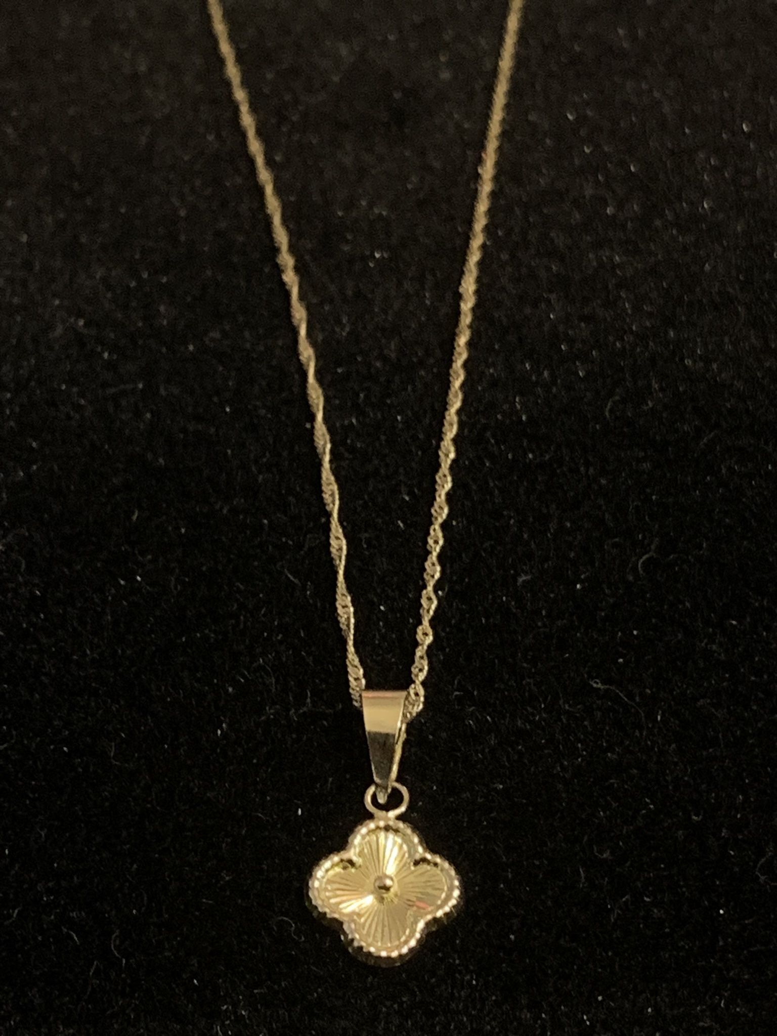10k Necklace And Pendant