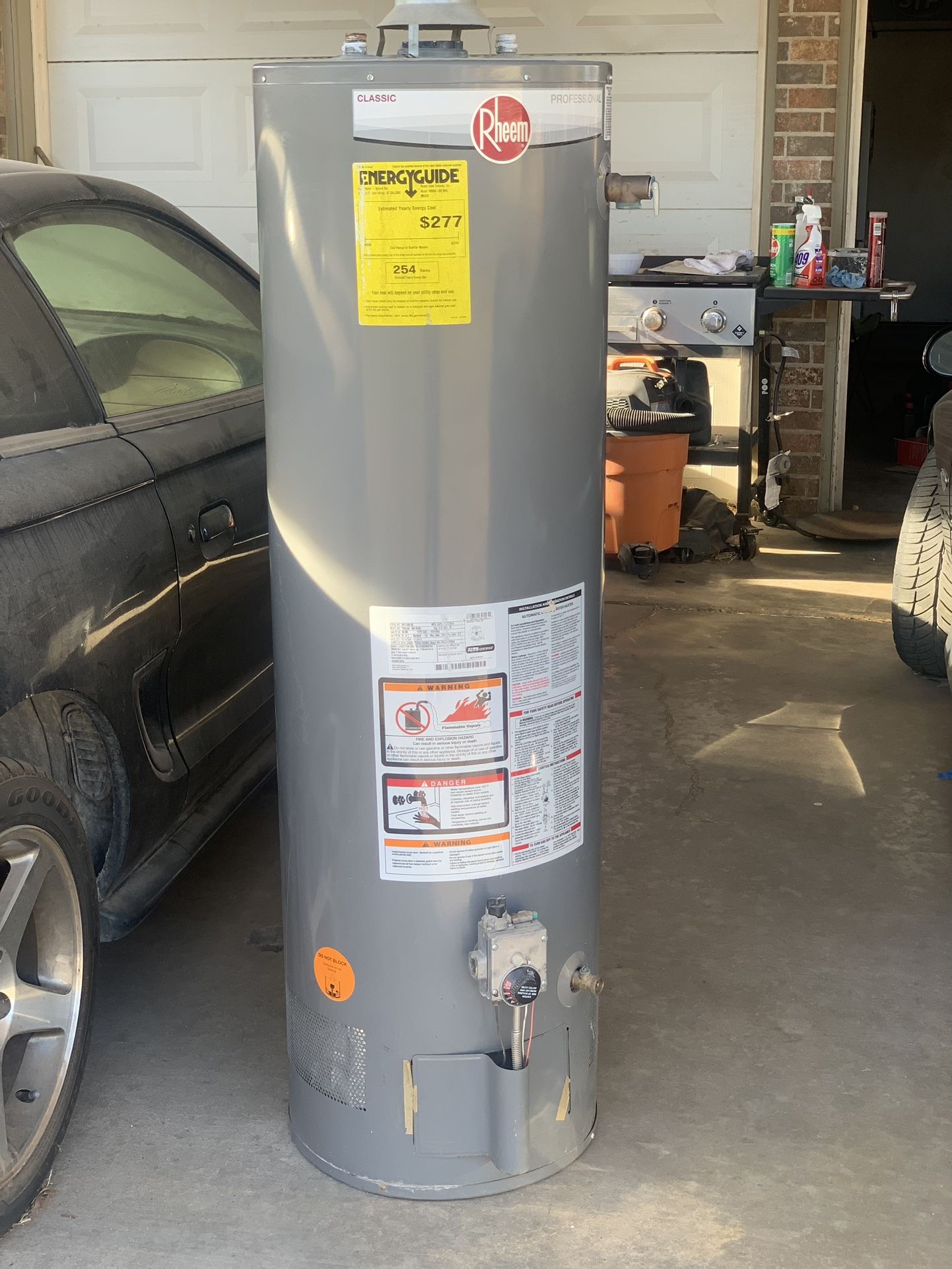 Hot Water Heater 40 Gallon Tall Natural Gas