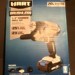 Hart Brushless 1/2 Inch Hammer Drill 