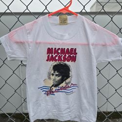 Vintage 1984  Micheal Jackson Thriller screen star  Size 6-8 *Has Storage Stains*