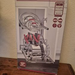 SOFT-CLOSE TWO-TIER COOKWARE ORGANIZER