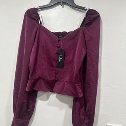 LULUS Purple Top