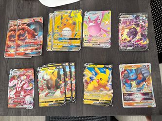 31 Pokémon JUMBO Card Lot – 2 Charizard GX + 3 Raichu GX – XY S&M SWSH Top Cards