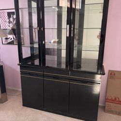 Black  Solid Wood With Shine
