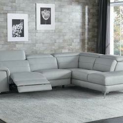 Cinque Power TOP GRAIN LEATHER Sectional

