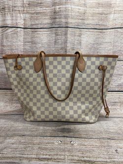 Louis Vuitton Neverfull MM Damier Azur (PO1012087) -Good Condition