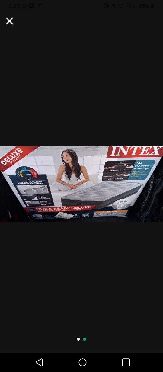 twin air mattress twin new in box$48