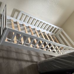 White Twin Bed Frame 
