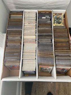 Huge lot of football, baseball, basketball, hockey cards.