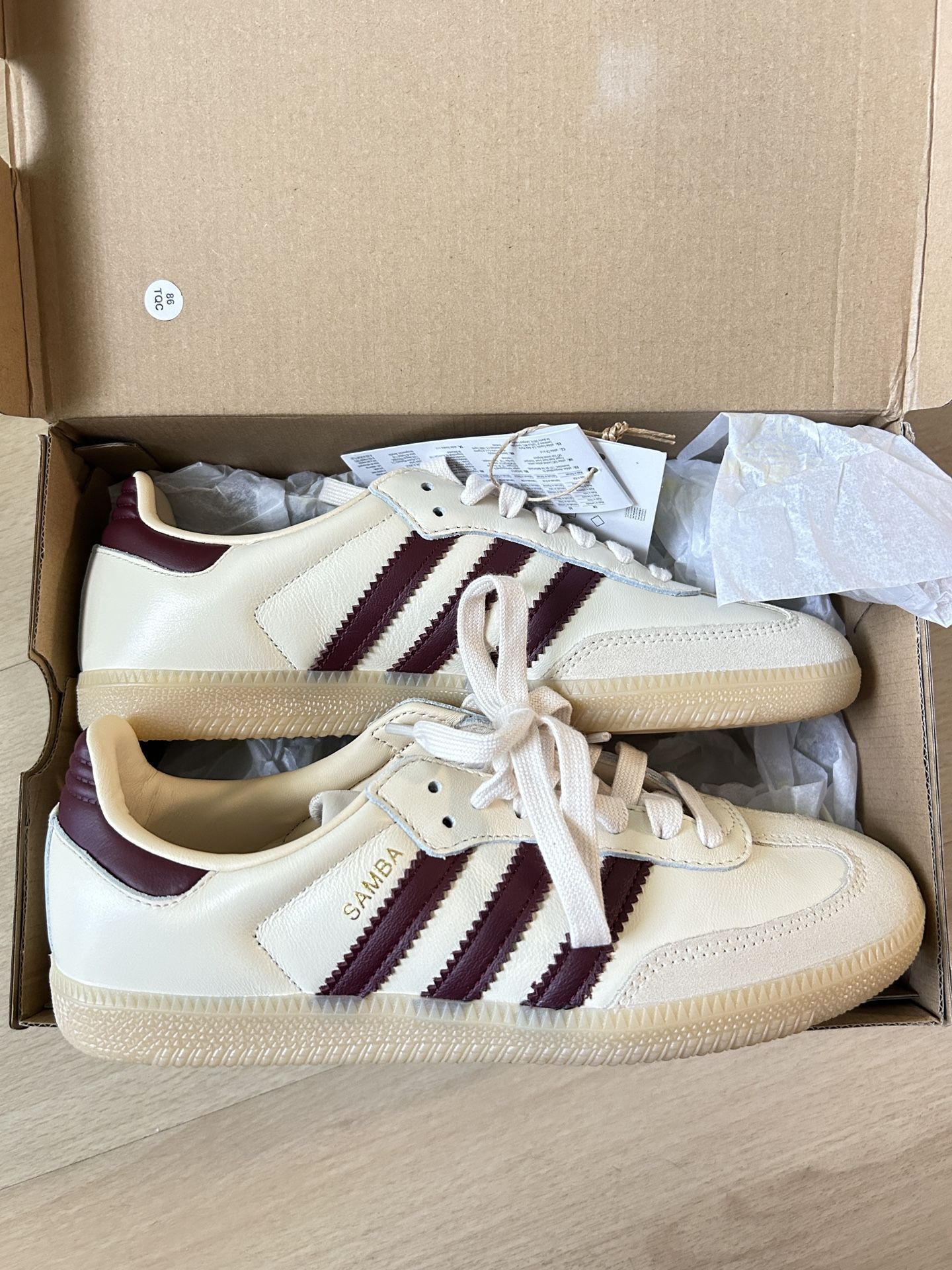 Samba OG Maroon Beige Leather