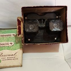 Vintage 1950s Sawyer's View Master Stereoscope & Pana-Vue Slide Viewer